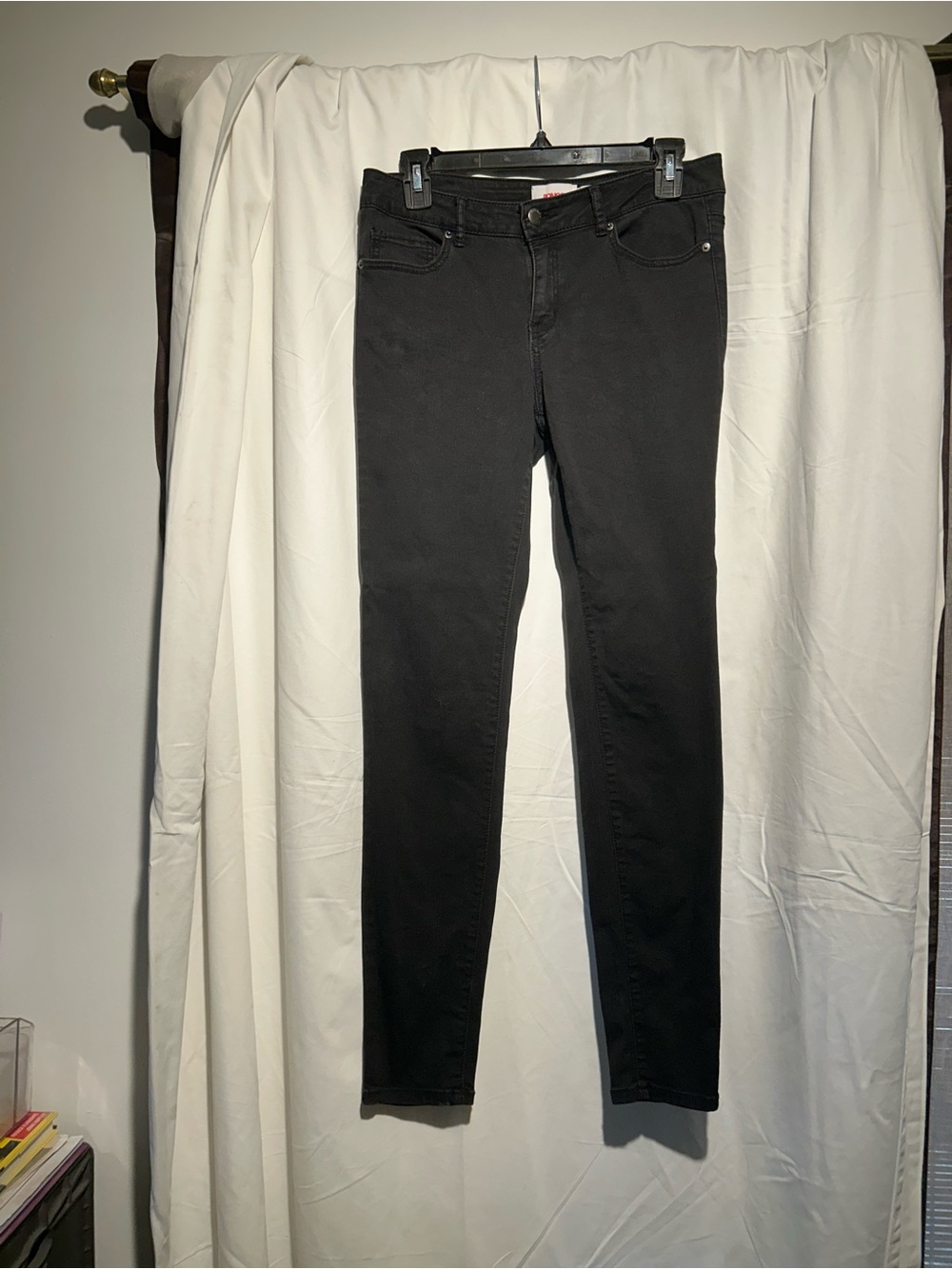 Bongo Black Skinny Jeans Size 8 Stretch Denim Y2K
